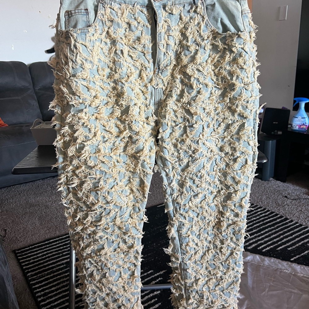 Waimea New York Light Blue Denim with Fringe Detail
